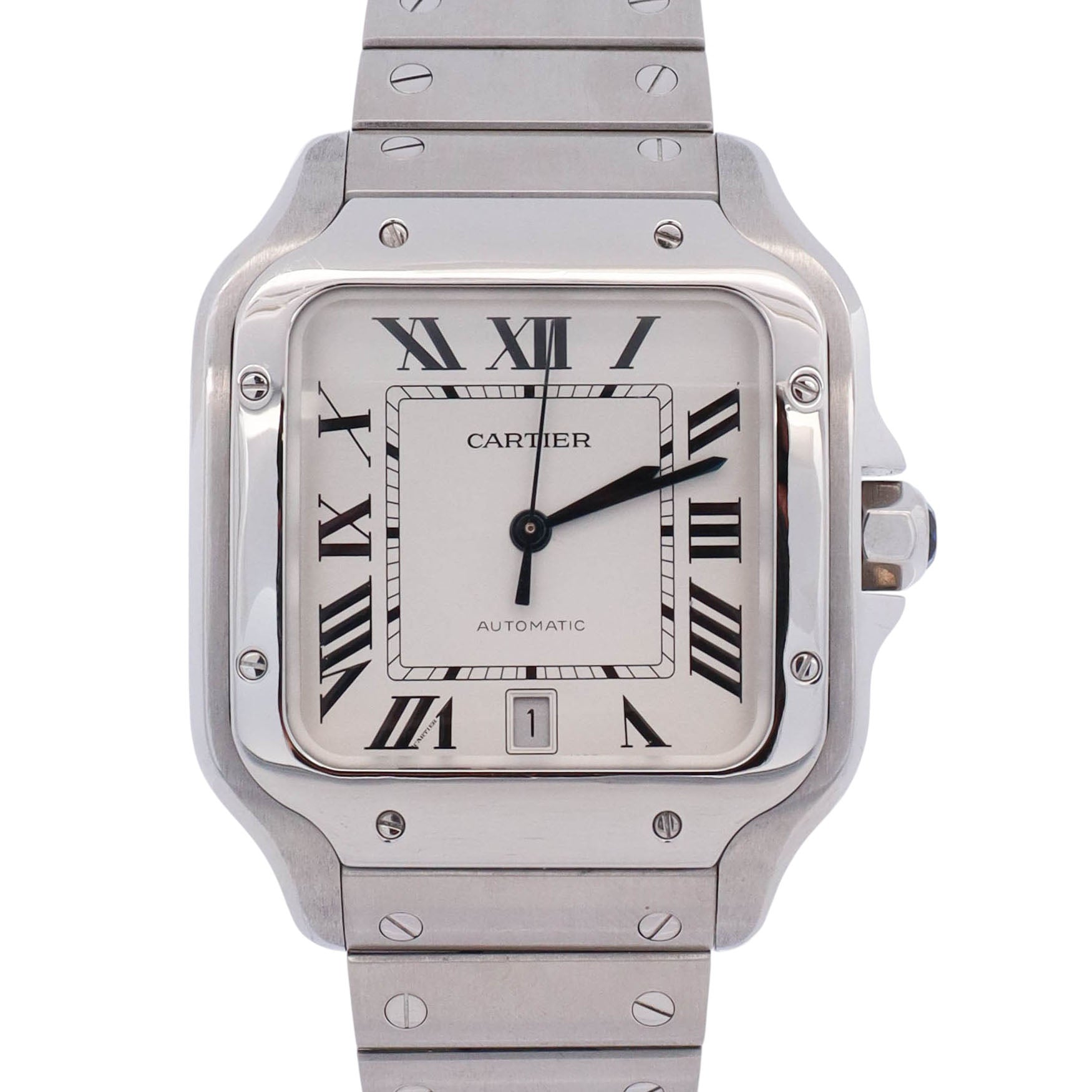 Cartier Santos 40mm White Dial Watch Ref# WSSA0009 - Happy Jewelers Fine Jewelry Lifetime Warranty