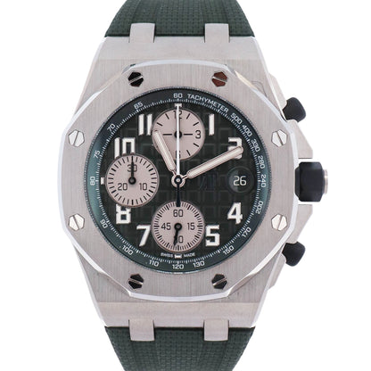 Audemars Piguet Royal Oak 42mm Green Dial Watch Ref# 26238TI.OO.A056CA.01 - Happy Jewelers Fine Jewelry Lifetime Warranty