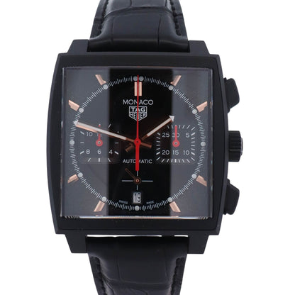 Tag Heuer Monaco 39mm Black Dial Watch Ref# CBL2180.FC6497