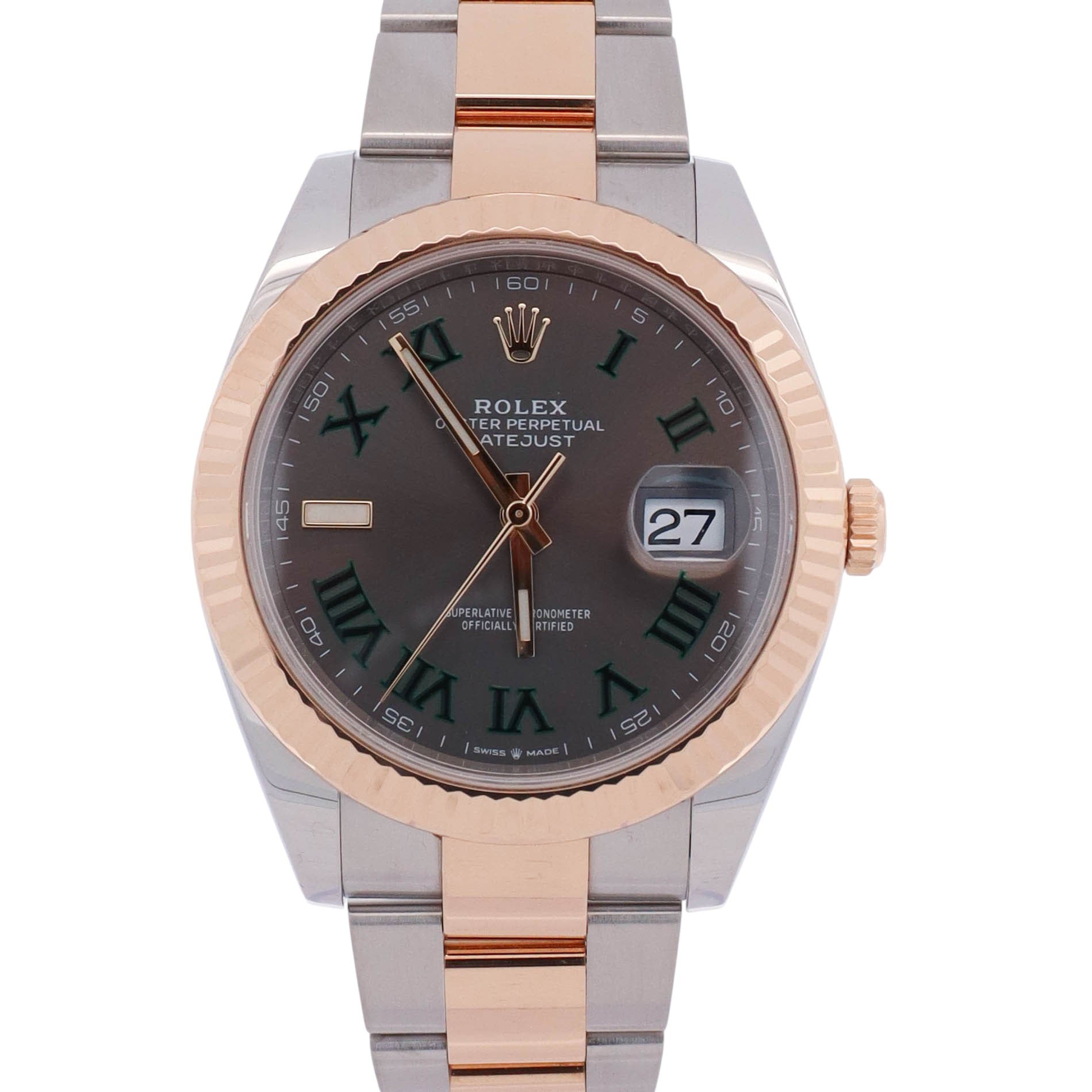 Rolex Datejust 41mm Wimbledon Dial Watch Ref# 126333