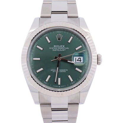 Rolex Datejust 41mm Green Dial Watch Ref# 126334
