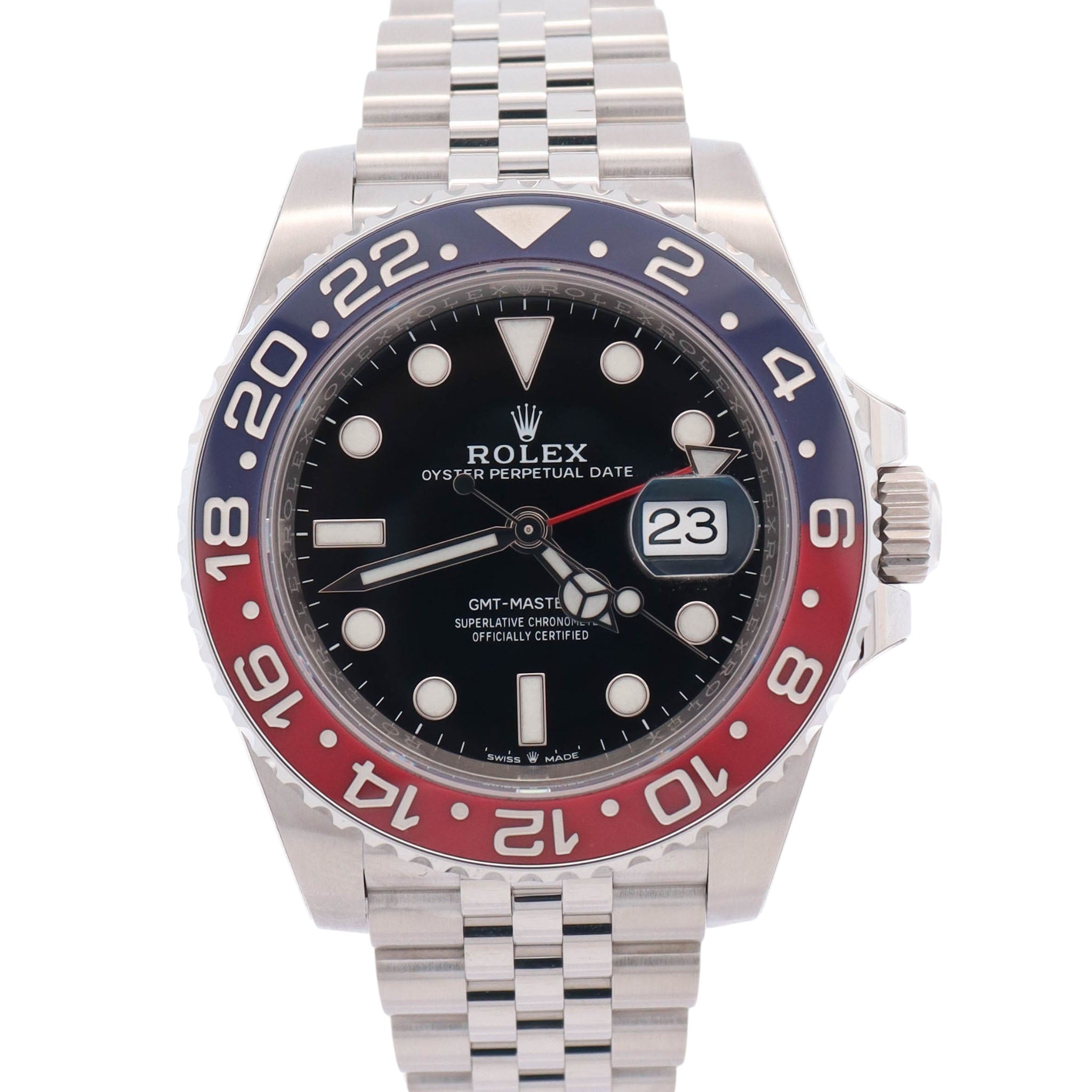 Rolex GMT Master II 40mm Black Dial Watch Ref# 126710BLRO