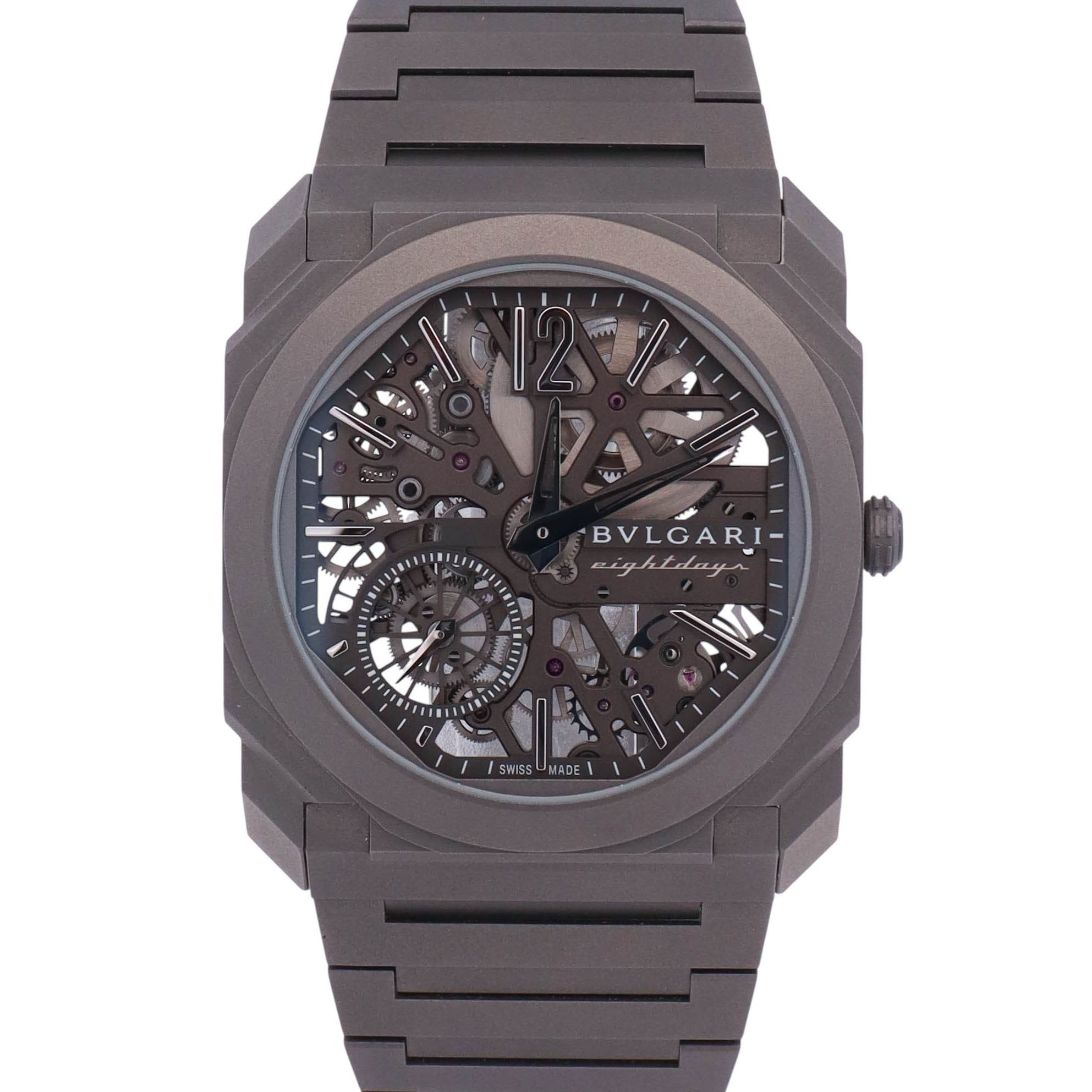 Bvlgari Octo Finissimo 40mm Skeleton Dial Watch Ref# 103610