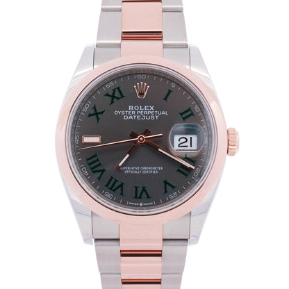 Rolex Datejust 36mm Wimbledon Dial Watch Ref# 126201