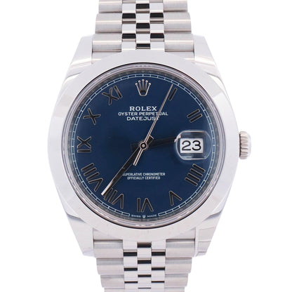 Rolex Datejust 41mm Blue Dial Watch Ref# 126300