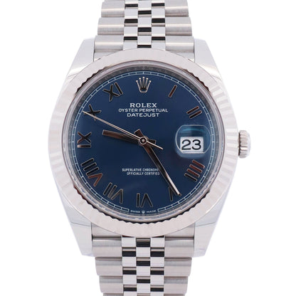 Rolex Datejust 41mm Blue Dial Watch Ref# 126334