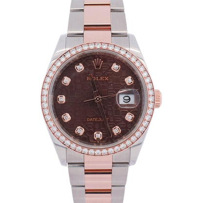 Rolex Datejust 36mm Brown Jubilee Dial Watch Ref# 126281RBR