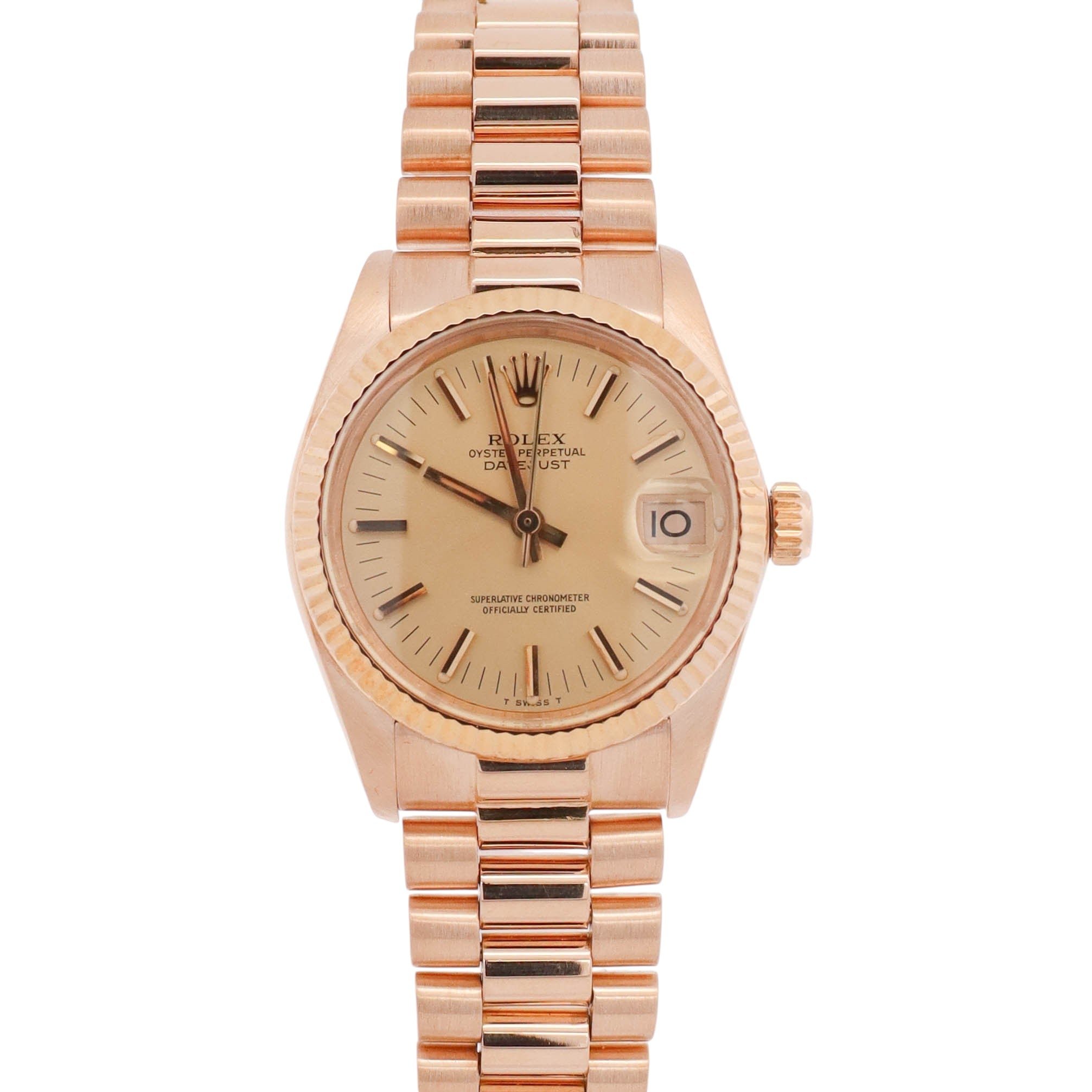 Rolex Datejust 31mm Champagne Dial Watch Ref# 6827