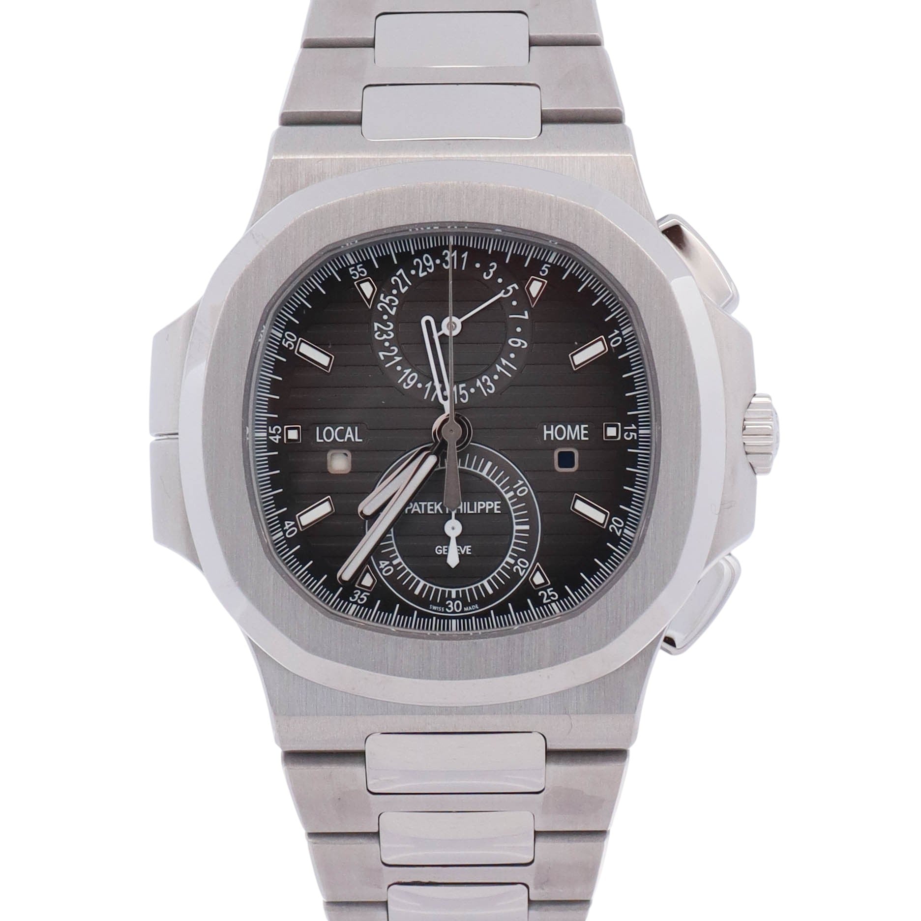 Patek Philippe Nautilus 40.5mm Grey Dial Watch Ref# 5990/1A-001