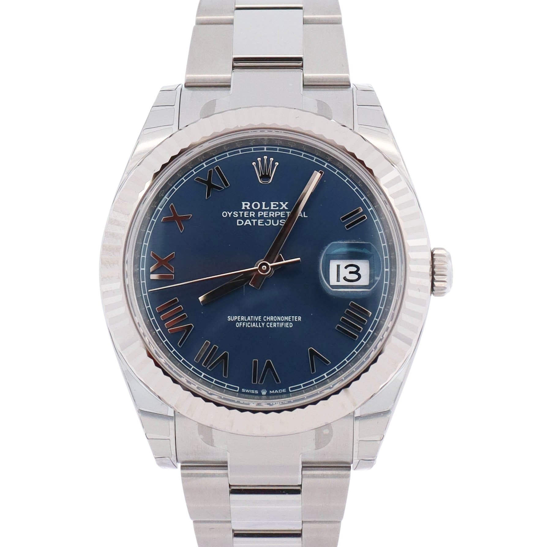 Rolex Datejust 41mm Blue Dial Watch Ref# 126334