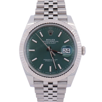 Rolex Datejust 41mm Green Dial Watch Ref# 126334