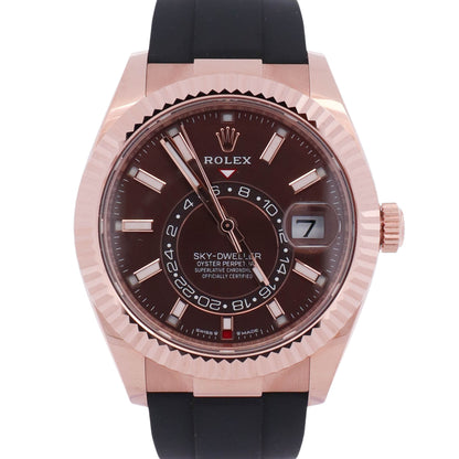 Rolex Sky-Dweller 42mm Chocolate Dial Watch Ref# 336235
