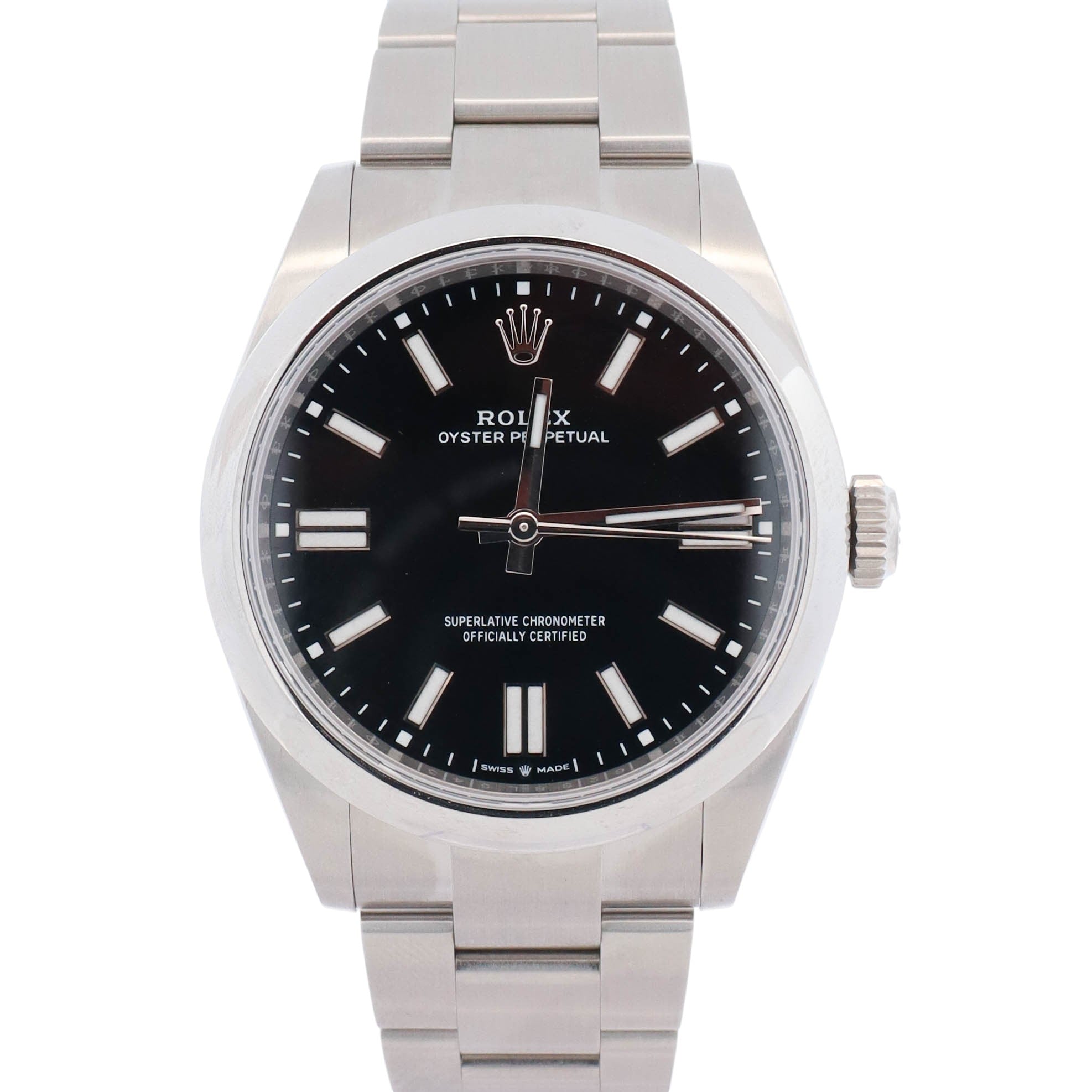 Rolex Oyster Perpetual 41mm Black Dial Watch Ref# 134300