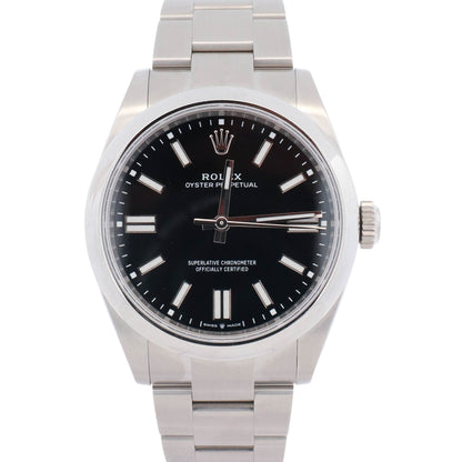 Rolex Oyster Perpetual 41mm Black Dial Watch Ref# 134300