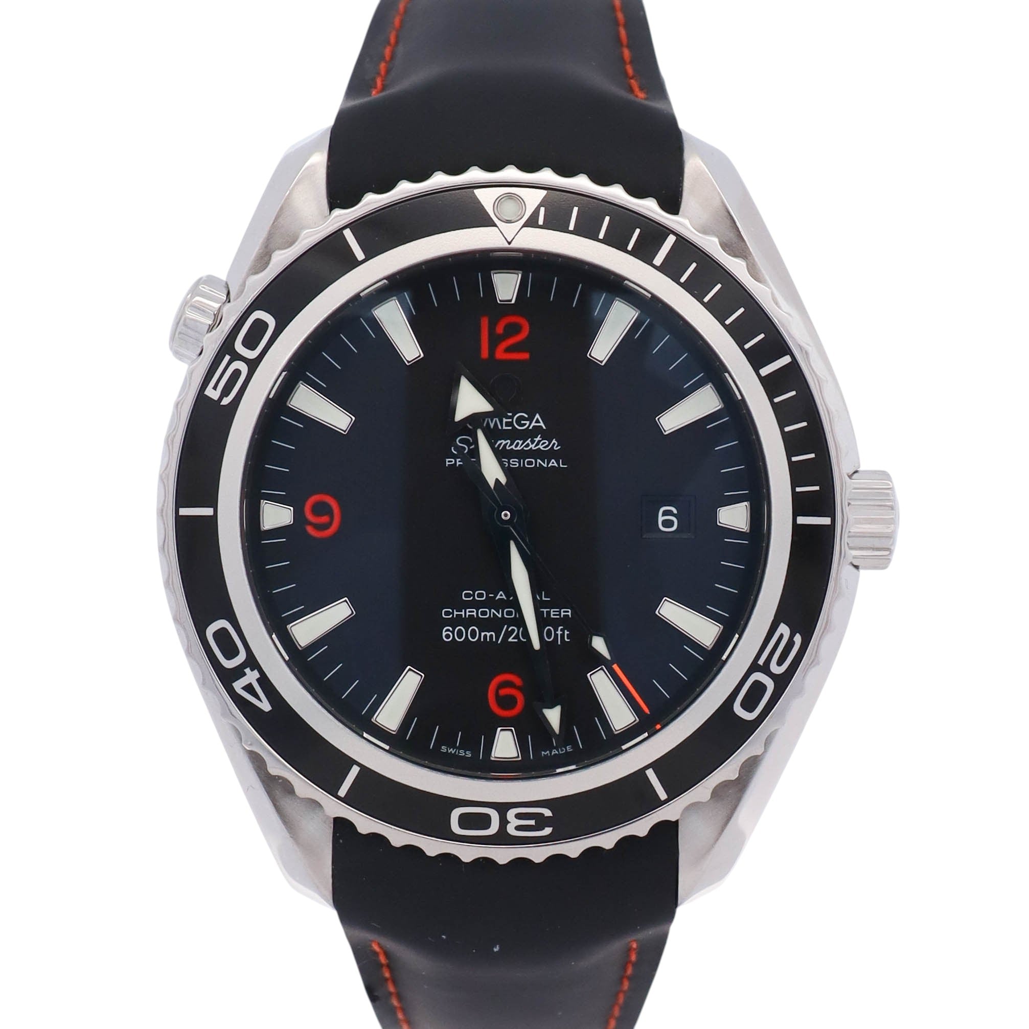 Omega Seamaster Planet Ocean 600M 45.5mm Black Dial Watch Ref# 2900.51.82