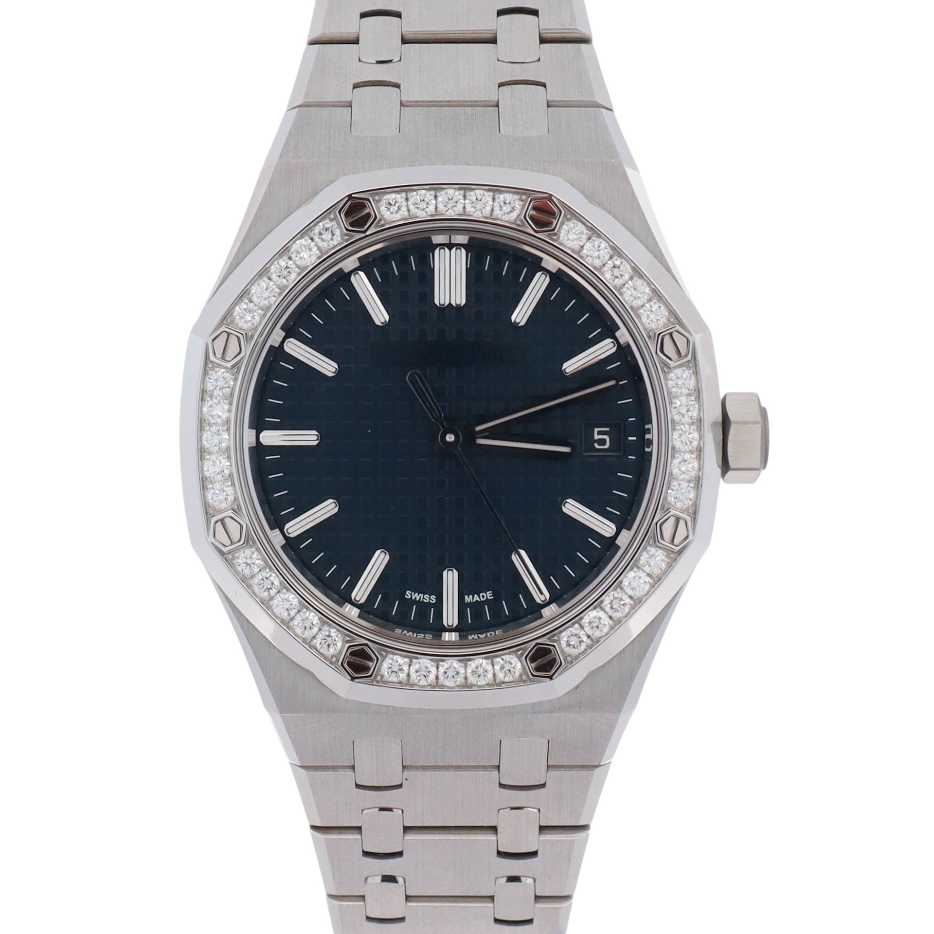 Audemars Piguet Royal Oak 37mm Blue Dial Watch Ref# 15551ST.ZZ.1356ST.02