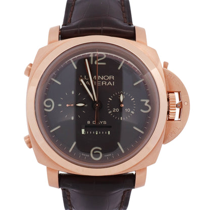 Panerai Luminor 1950 8 Days Rattrapante 47mm Brown Dial Watch Watch Ref# PAM00319