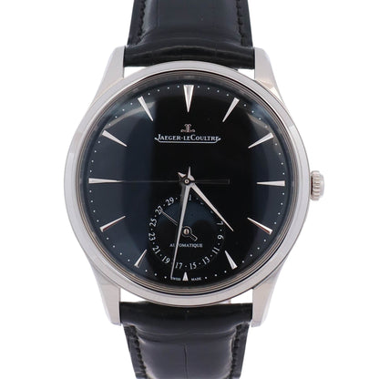 Jaeger LeCoultre Master Ultra Thin 39mm Black Dial Watch Ref# Q1368471