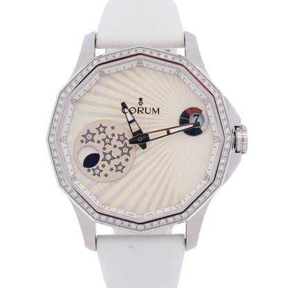 Corum Admirals Cup Legend 38mm White MOP Dial Watch Ref# 384.101.47/0F49AA01