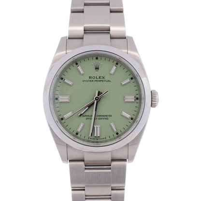 Rolex Oyster Perpetual 36mm Pistachio Dial Watch Ref# 126000