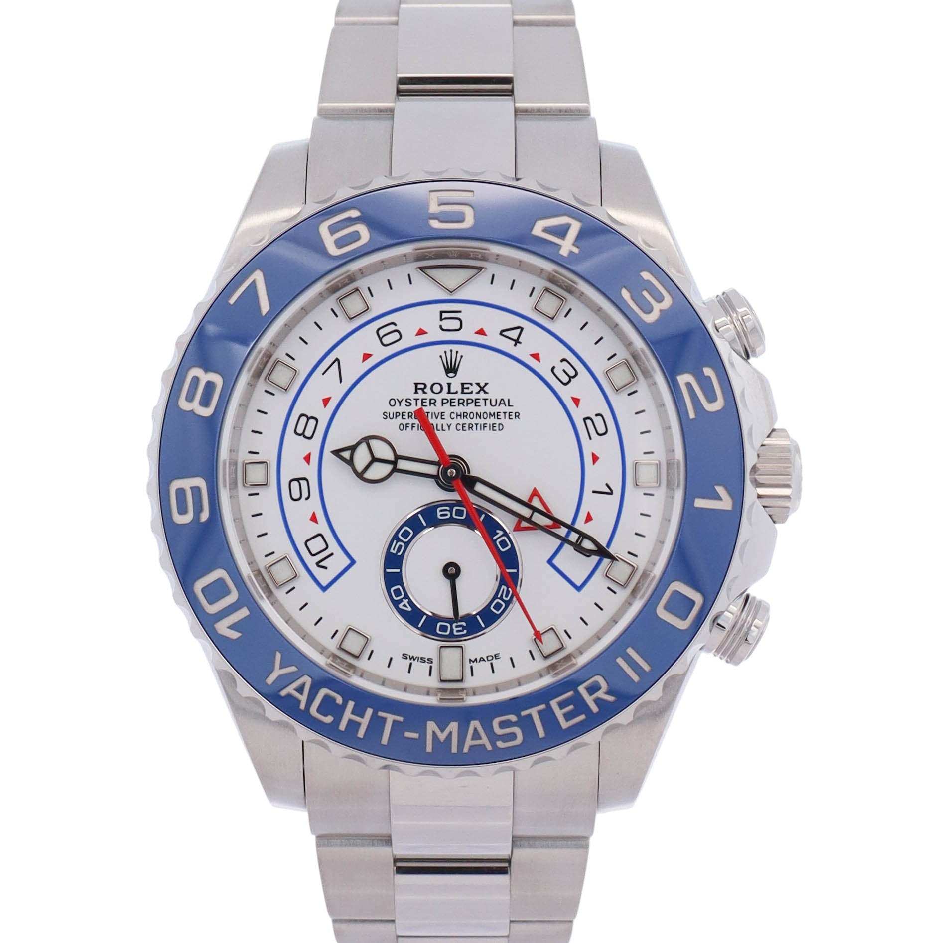 Rolex Yacht-Master II 44mm White Dial Watch Ref# 116680