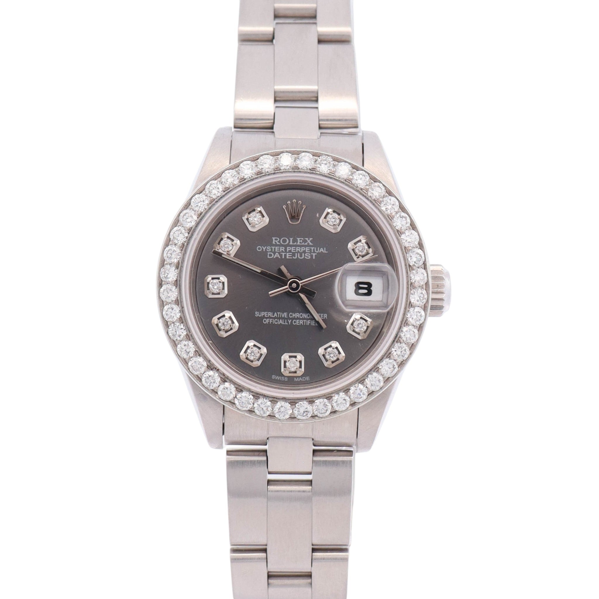 Rolex Oyster Perpetual 26mm Silver Dial Watch Ref# 69190