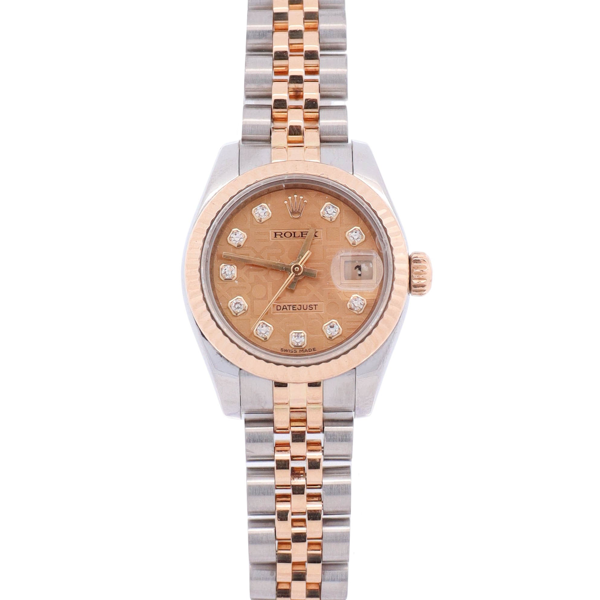 Rolex Datejust 26mm Champagne Dial Watch Ref# 179173