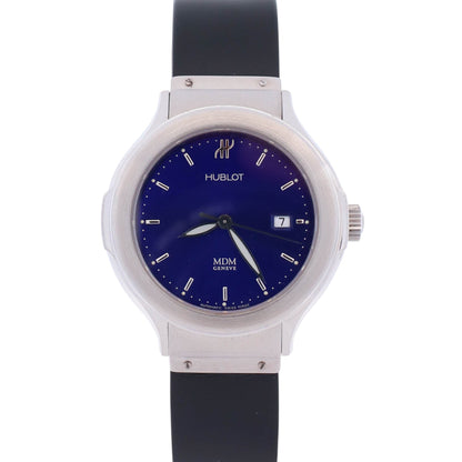 Hublot MDM 28.5mm 28.5mm Purple Dial Watch Ref# 1393.1