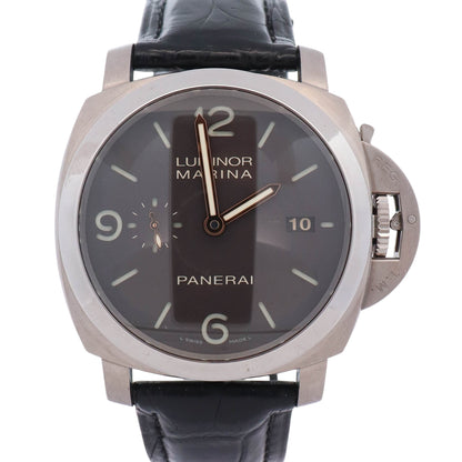 Panerai Luminor 1950 Marina 3 Days 44mm Brown Dial Watch Ref# PAM00351