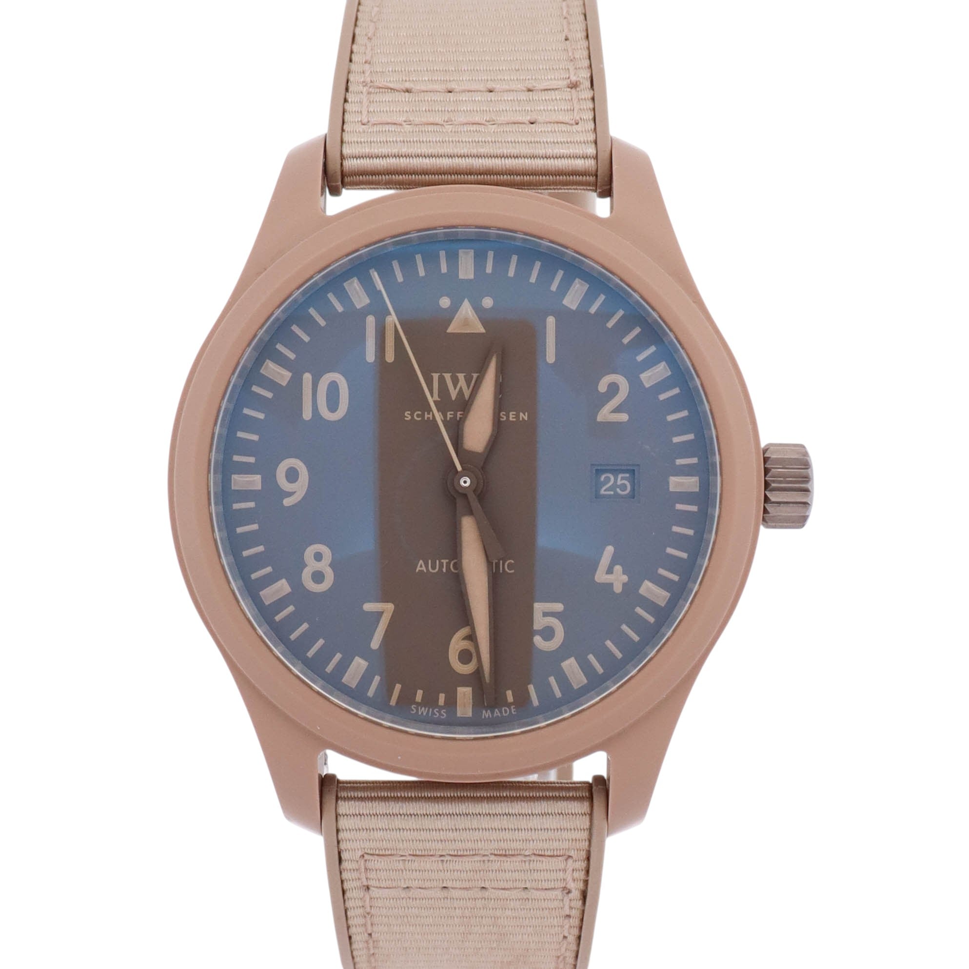 IWC Pilot "Top Gun" Mojave Desert 41mm  Brown Dial Watch Ref# IW328106