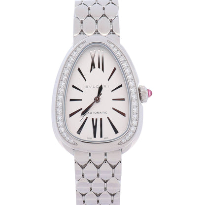 Bvlgari Serpenti Seduttori 34mm White Opaline Dial Watch Ref# 104060