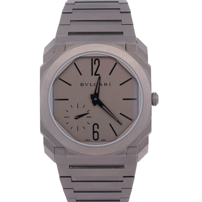 Bvlgari Octo Finissimo 40mm Grey Titanium Dial Watch Ref# 102713