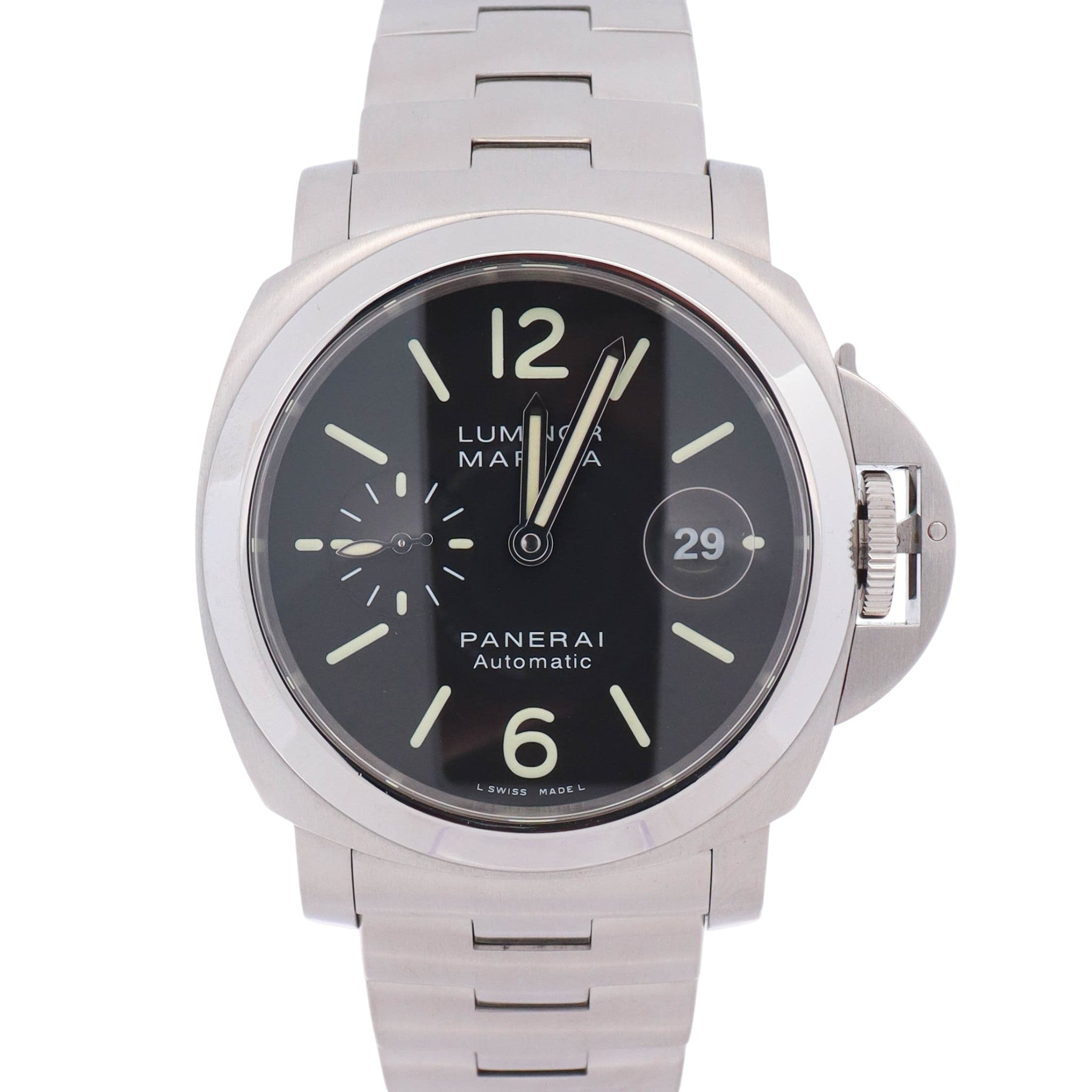 Panerai Luminor Marina 44mm Black Dial Watch Ref# PAM00299
