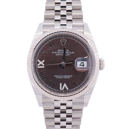 Rolex Datejust 36mm Rhodium Dial Watch Ref: 126234
