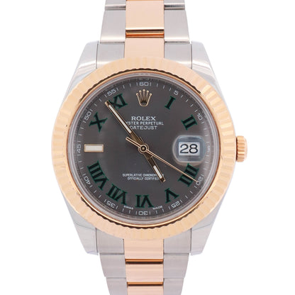 Rolex Datejust 41mm Wimbledon Dial Watch Ref# 116333