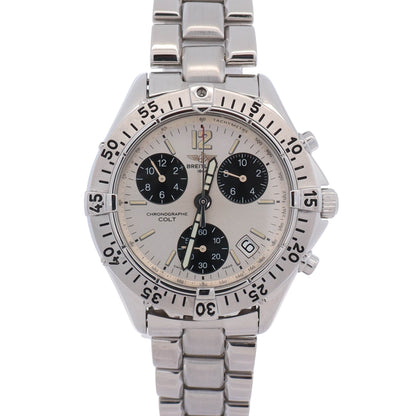 Breitling Colt 38mm Silver Dial Watch Ref# A53035