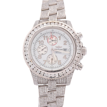 Breitling Super Avenger 48mm White Dial Watch Ref# A13370