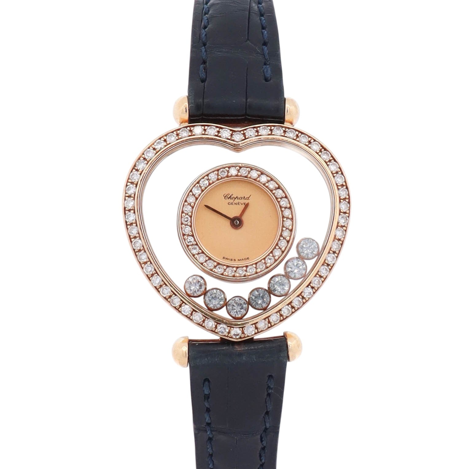 Chopard Happy Diamonds 26x25mm Champagne Dial Watch Ref# 5231
