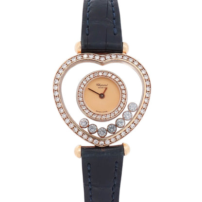 Chopard Happy Diamonds 26x25mm Champagne Dial Watch Ref# 5231