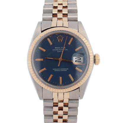 Rolex Oyster Perpetual Date 34mm Purple Dial Watch Ref# 1501