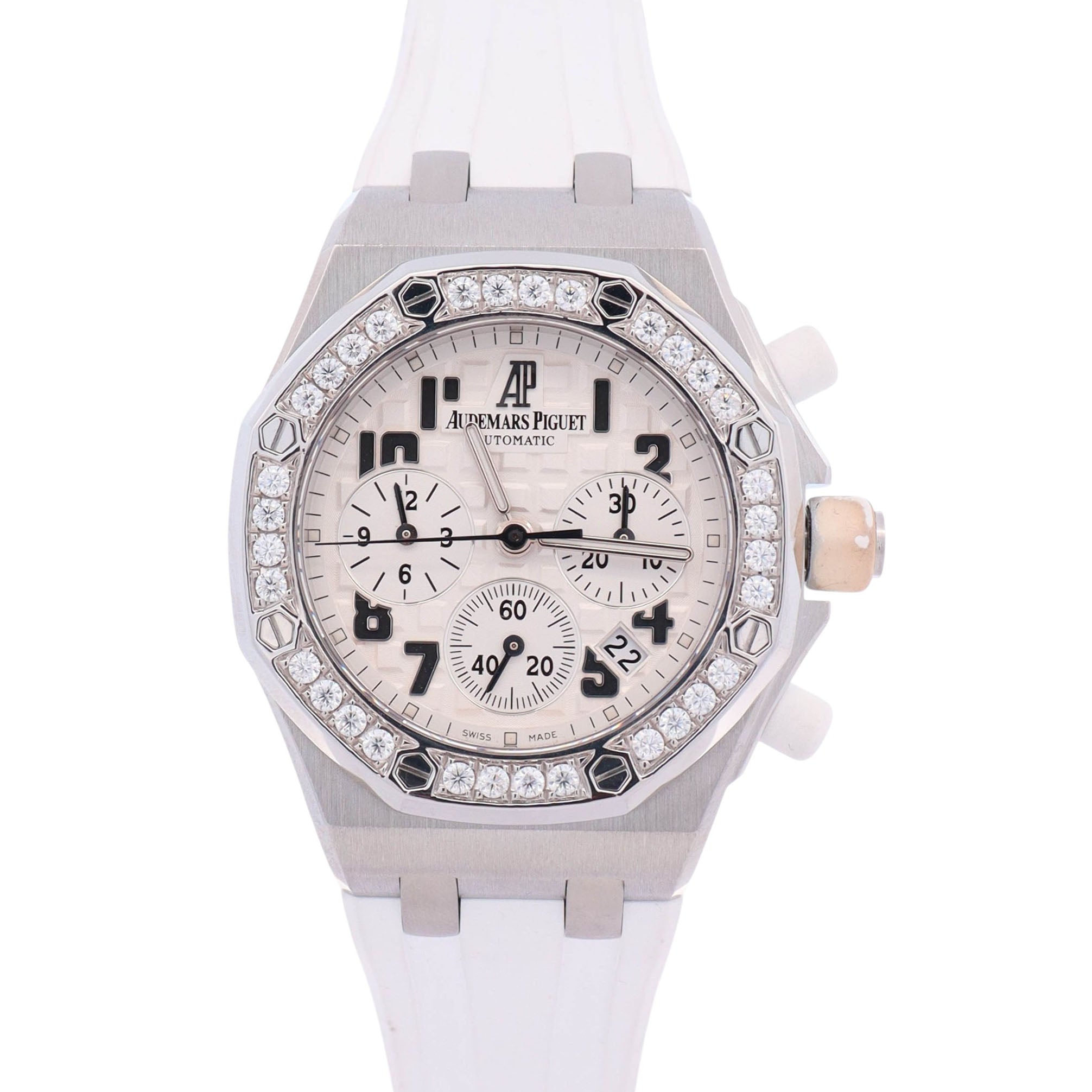 Audemars Piguet Royal Oak Offshore 37mm White Dial Watch Ref# 26048SK.ZZ.D010CA.01