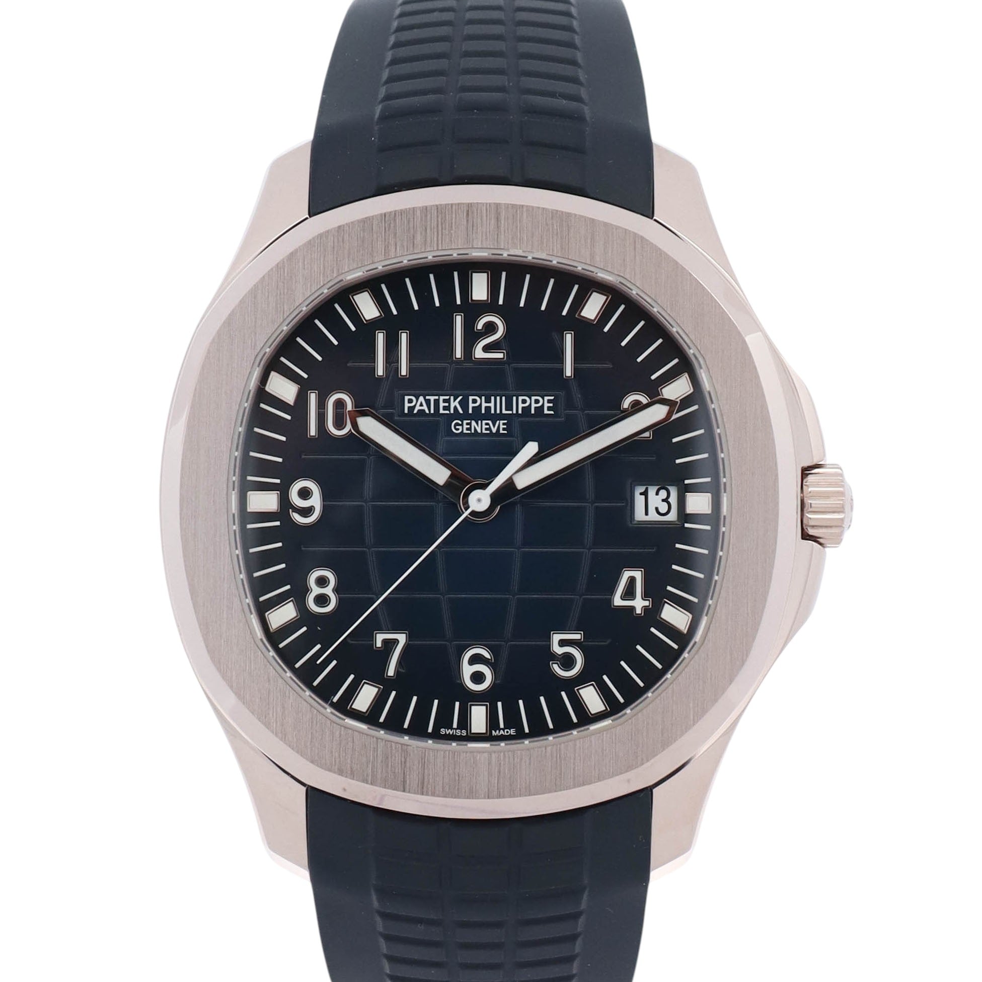 Patek Philippe Aquanaut 42mm Blue Dial Watch Ref# 5168G-001