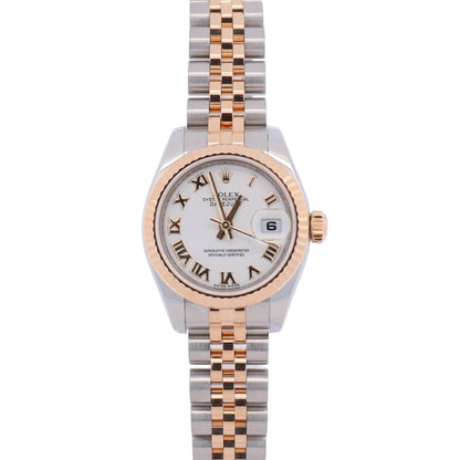 Rolex Datejust 26mm White Dial Watch Ref# 179173