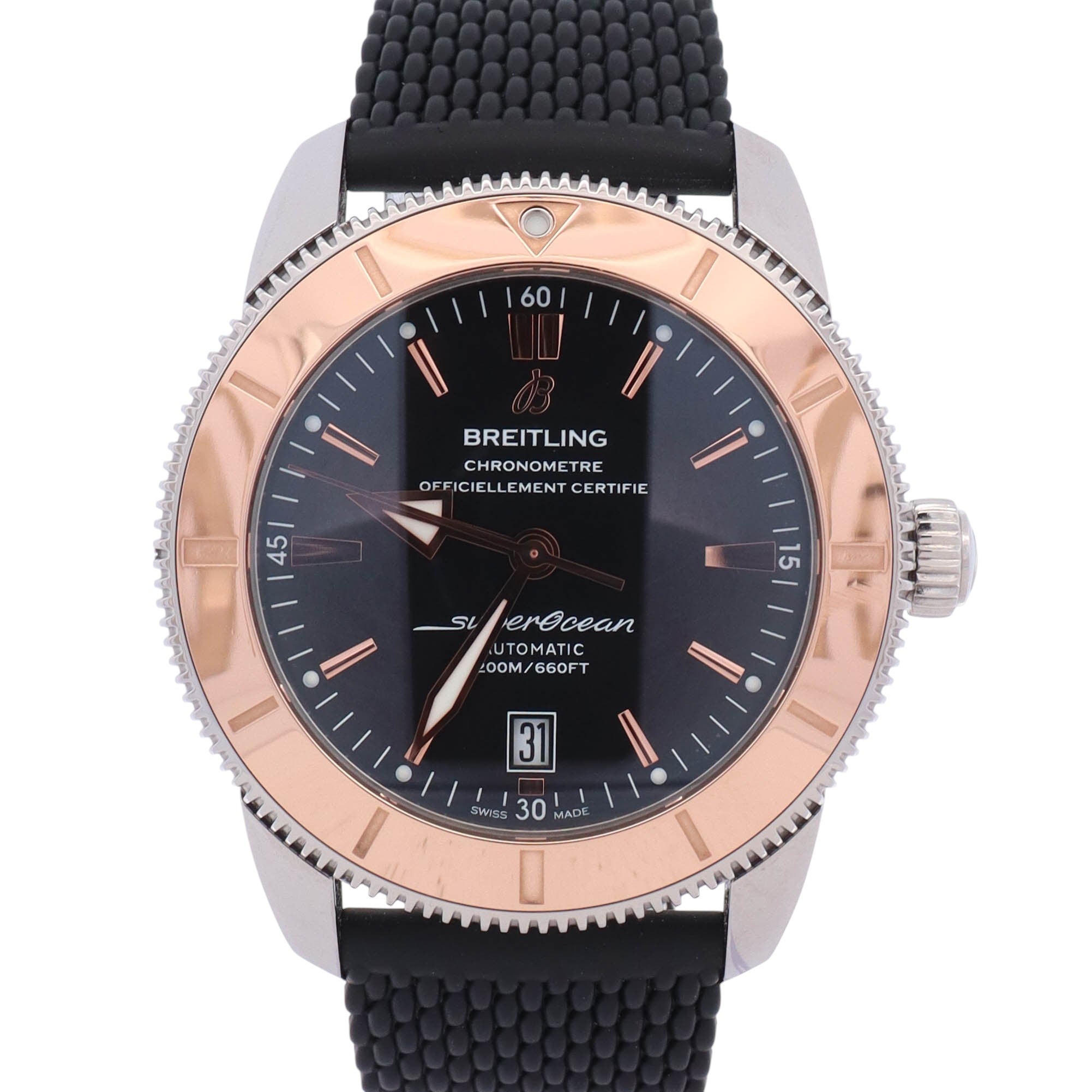 Breitling Superocean Heritage 46mm Black Dial Watch Ref: IB202012/BG20