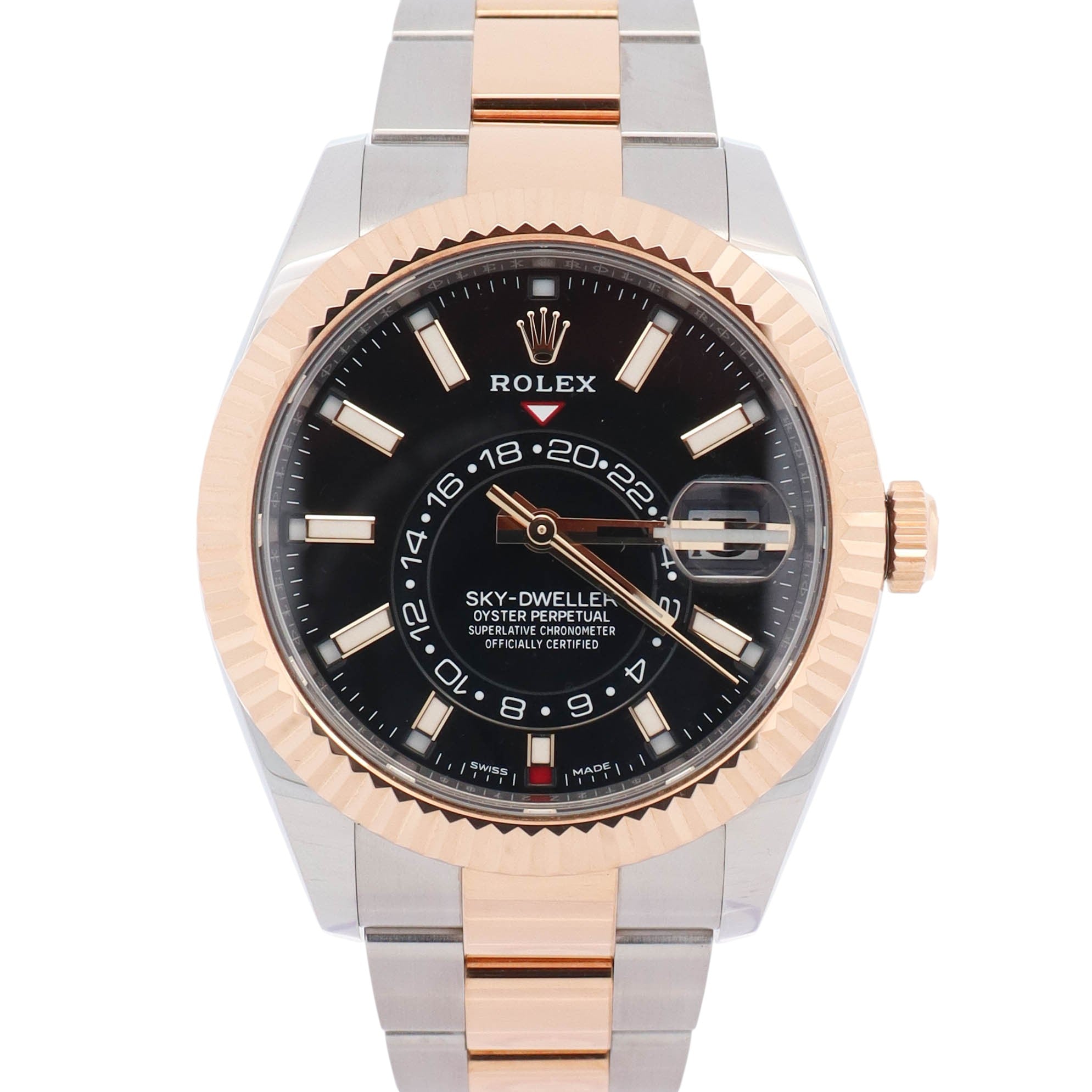 Rolex Sky-Dweller 42mm Black Dial Watch Ref# 326933