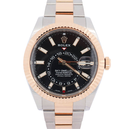 Rolex Sky-Dweller 42mm Black Dial Watch Ref# 326933
