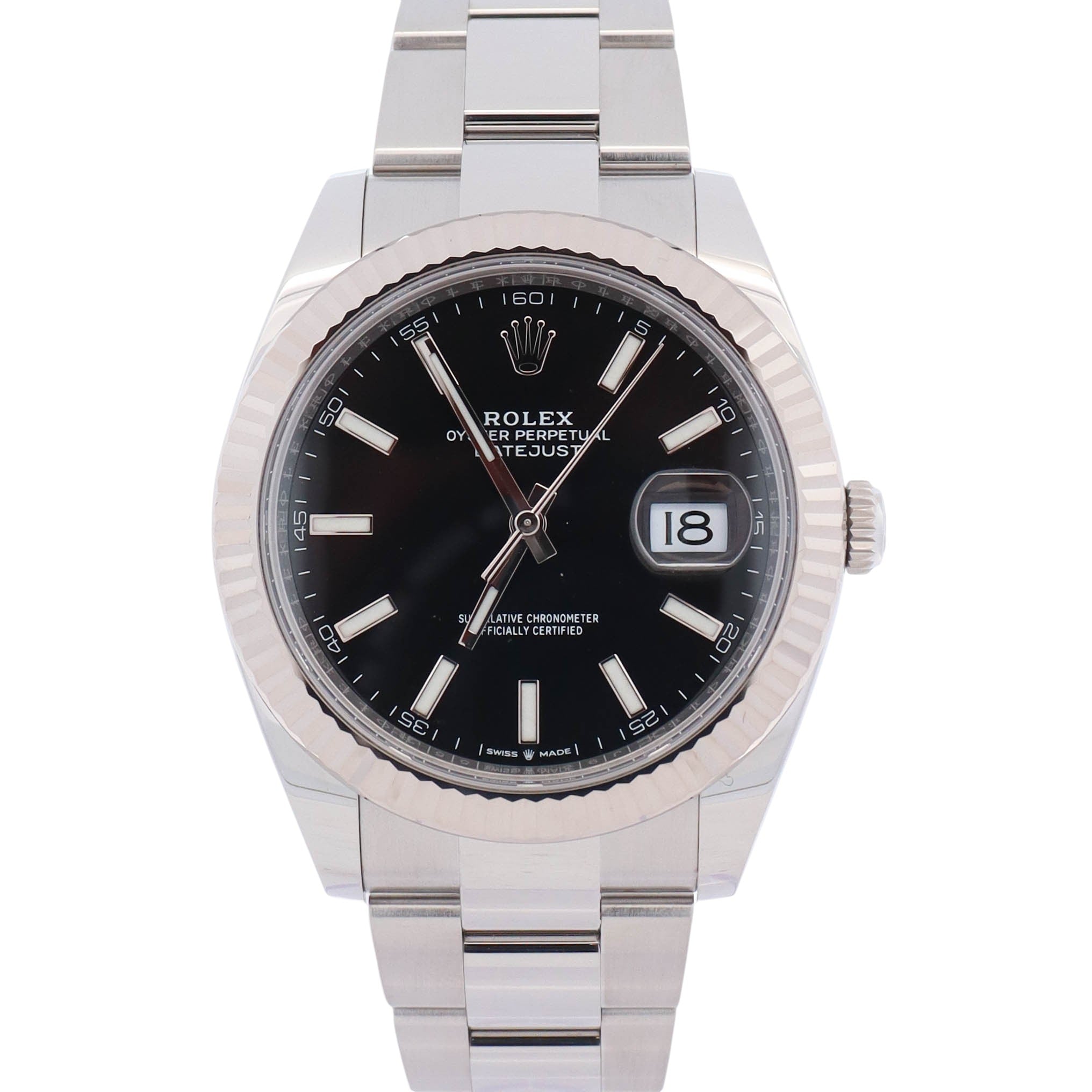 Rolex Datejust 41mm Black Dial Watch Ref# 126334