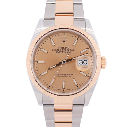 Rolex Datejust 36mm Champagne Dial Watch Ref: 126233