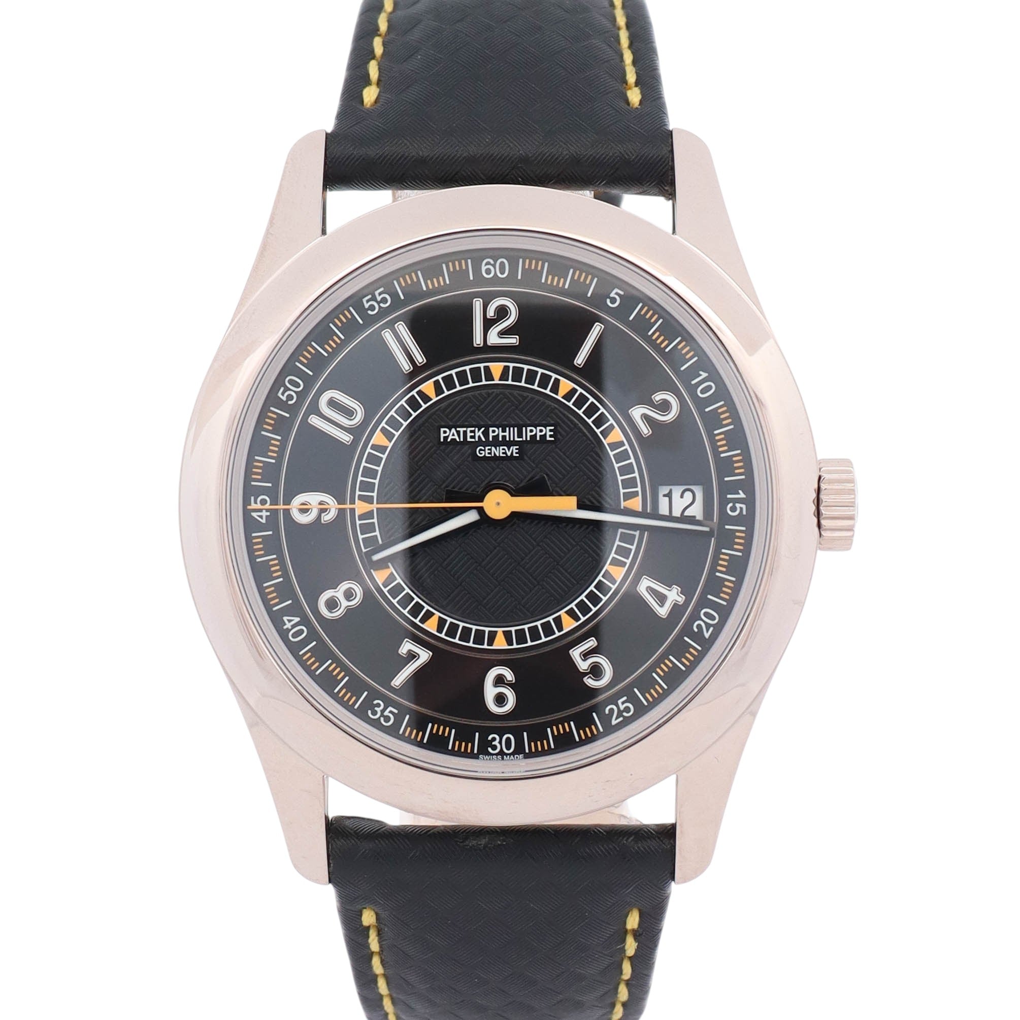 Patek Philippe Calatrava 40mm Black Dial Watch Ref: 6007G-001