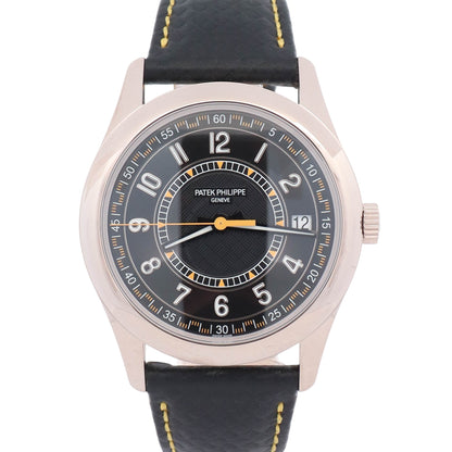 Patek Philippe Calatrava 40mm Black Dial Watch Ref: 6007G-001